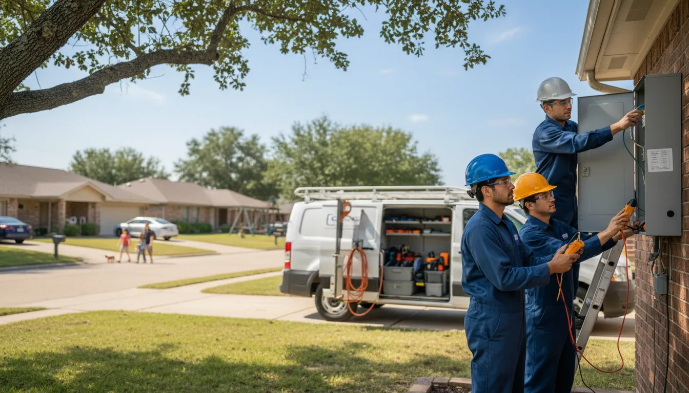 Certified electrician providing emergency electrical services in Avilla, MO